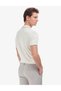Ecru Slim Fit Polo Collar Zippered Knitwear T-Shirt 50320803-Vr019 - 5