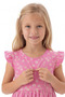 Girl's Daisy Patterned Dress 100% Cotton Single Jersey Fabric Waist Gathered Summer Dress - 8