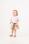 Baby Girl Floral Detailed Bag Gift Blouse Shorts Set