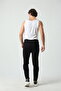 Relax Ti̇me Men's Compact Combed Cotton Zippered Sweatpants - 4