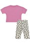 Leopard Teddy Bear Patterned Set for 2-5 Years - Pink - 2