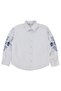 Cross-Stitch Embroidery Shirt for 10-13 Years Old - White