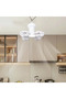 Solar USB Rechargeable Tent Lamp, Portable LED Fan Light with 3 Modes for Outdoor Camping Light - 6