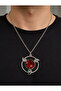 Naruto Sharingan Metal Necklace Silver Color 60 cm Chain Unisex Anime Accessory