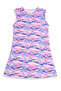 Printed Sleeveless Girls' 3-Piece Swimsuit Set - 3