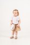 Baby Girl Floral Detailed Bag Gift Blouse Shorts Set - 2