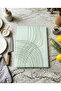 Glass Cutting Board with Non-Slip Base Modern Thin Green Stripes - 3