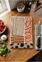 Glass Cutting Board Non-Slip Base Linear Rhythm - 4