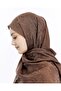 60% Floss 40% Cotton Alia Italik Shawl_Milky_Brown - 2