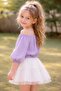 Girl's Gathered Collar Muslin Blouse - 3