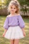 Girl's Gathered Collar Muslin Blouse - 2