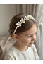 Zircon Stone Daisy Crown – Elegant Crown with Pearl Detail, Suitable for Girls & Adults - 7