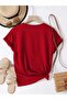 Women's Cute Ghost Printed Oversize T-Shirt - 5