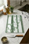 Glass Cutting Board with Non-Slip Base and Ivy Pattern