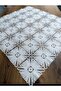 Ella Lace Table and Fiskos Coverlet White Glitter White Chenille 95X95 cm - 3