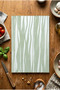 Glass Cutting Board with Non-Slip Base and Green Forest Pattern - 5
