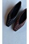 Lunera Square Shape Ballerinas with Eyelet Buckle