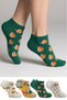 Women's Cotton Booties Socks Colorful 4-Piece Pack