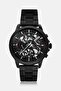Men 1710478 Stainless Steel Watch, 45mm, Black