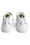 Baby First Step Shoes White Lace-Up Sports Booties Size 18-19 Unisex Soft Sole - 3