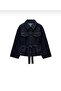 Women's Tied Oversize Denim Jacket - 4