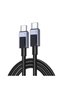 Data and Charging Cable, Ugreen, Compatible Connectors, 3m, Model 45065, Gray