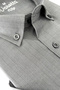Men's Gray Short Sleeve Shirt Wide Cut Summer Style with Pockets Cotton