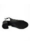 1544 Black Leather Heeled Casual Women's Sandals - 5