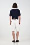 Contrast Collar Navy Blue Tricot Shirt - 3