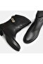 Large Size Women's Boots Short Heel 41-42-43-44-Black Leather - 8