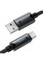 - Data Cable (C19-04) - USB to Type-C, Fast Charging, 3A, Bend-Resistant, Nylon Braid, 1.2m - 3