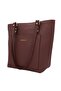 Tote Genuine Leather Women's Shopping Arm and Shoulder Bag - 6
