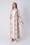 Maternity Nightgown and Robe Set – Maternity Set, Striped Robe and Cotton Nightgown