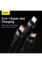 - Data Cable Flash Series 2 (CASS040001) - Fast Charge, USB to Type-C, Lightning, Micro-USB - 2