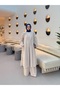 Women's Linen Fabric Hooded Long Shirt with Pockets Top and Bottom Set - 2