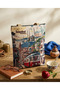 Istanbul Printed Vintage Design Shoulder Bag Canvas Tote Bag - 2