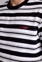 100% Cotton Boxy Fit Striped T-Shirt H7281Ax26Sp - 4