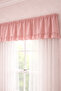 Pink Ruffle Detailed Farbela, Short Background Curtain 1 Piece Farbela, Girl's Room Cornice and Rustic Matching