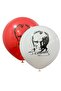 Ataturk Printed Balloon with Candy Gift 26 cm Red White 23 April 29 October 19 May Decoration Event - 5