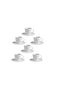 Cup & Saucer Set, 12 pcs, 260 ml, Assorted Design - 4