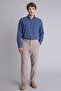 100% Cotton Regular Fit Polo Collar Oxford Long Sleeve Shirt H3573Ax26Sp - 2