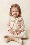 Seasonal Baby Girl Lıora Long Sleeve Muslin Dress with Bow Detail - 3