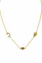Eye and Hand Figured Chain Necklace
