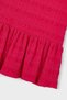 Girl's Textured Knitted Dress - Fuchsia - 3