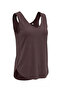 Flori Regular Fit V-Neck Slightly Open Back Oval Skirt Laser Cut Women's Blouse Top & Tshirt - Brown - 3