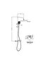 Luxe Mila Rain Shower Mixer With Shower Set Brush Nickel - 3