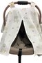 100% Cotton Muslin Stroller Cover 100X90 cm Zippered Breathable Lightweight Summer Baby Cover - 5
