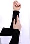 Lycra Combed Cotton Sleeves Black - Practical Women's Hijab Plain Prayer Sleeves 1 Pair 40cm Viscose Hijab - 3