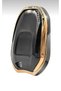 Peugeot Citroen 208 308 408 508 2008 3008 5008 Ds3 Ds4 Nano Key Case Cover Black Gold - 3