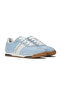 Women's Revival Leather Lace-Up Sneaker – Retro Arch Support, Two-Tone Casual Shoe Blue - 5